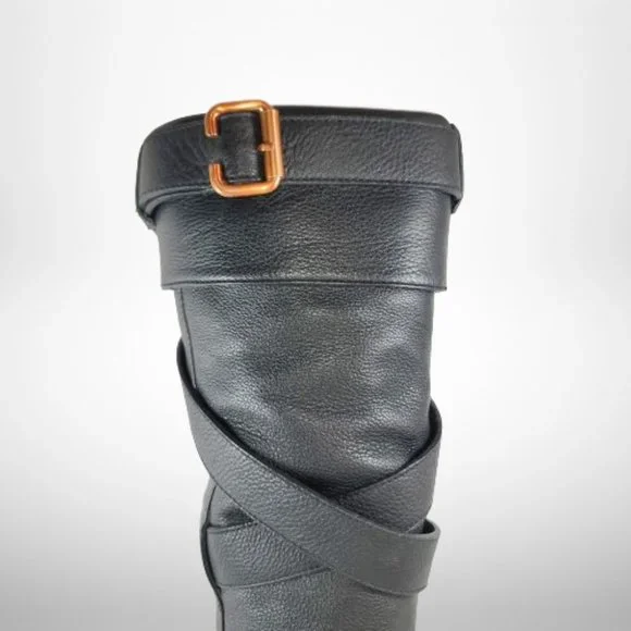 CHLOÉ Prince Paddington Leather Boots - Size:38 - Picture 3 of 16